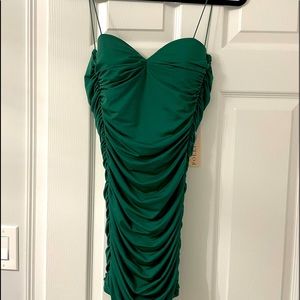OH Polly Emerald Green Bodycon Mini Dress